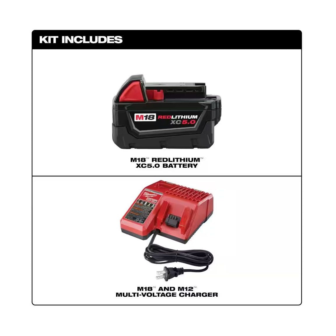 48-59-1850 - M18 REDLITHIUM XC5.0 Starter Kit - Battery & Charger