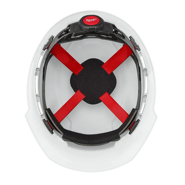 48-73-1200 - Bolt White Front Brim Vented Hard Hat W/4Pt Ratcheting Suspension - Usa - Type 1, Class