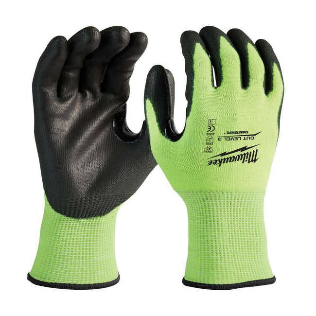 High Visibility Cut Level 3 Polyurethane Dipped Gloves