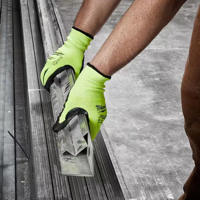High Visibility Cut Level 3 Polyurethane Dipped Gloves