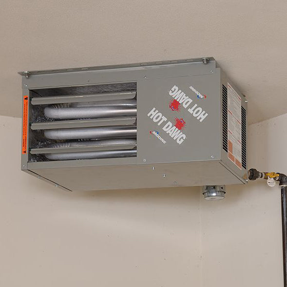HD30 Hot Dawg Garage Heater - Power Exhausted - 30,000 BTU
