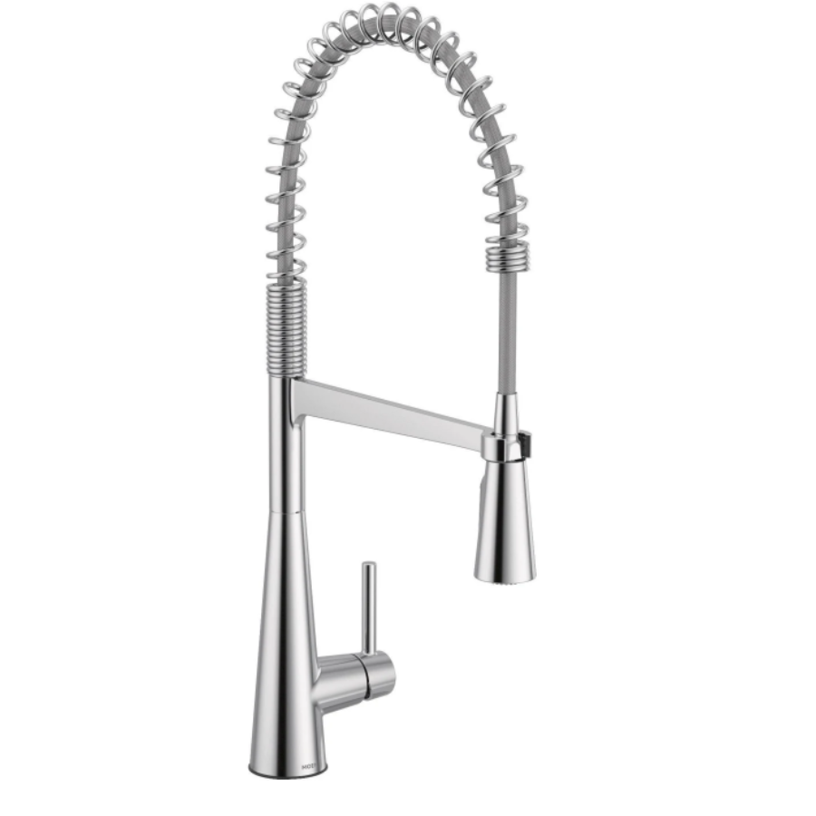 5925 - Sleek One-Handle Pulldown Kitchen Faucet - Chrome