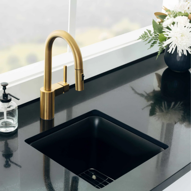5965BG - Align One-Handle High Arc Pulldown Bar Faucet - Brushed Gold