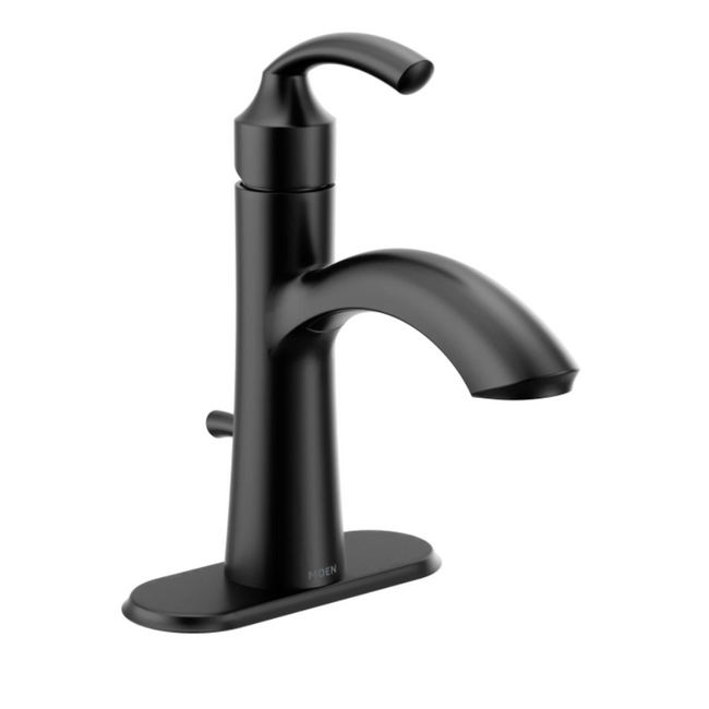 6170BL - Glyde One-Handle High Arc Bathroom Faucet - Matte Black