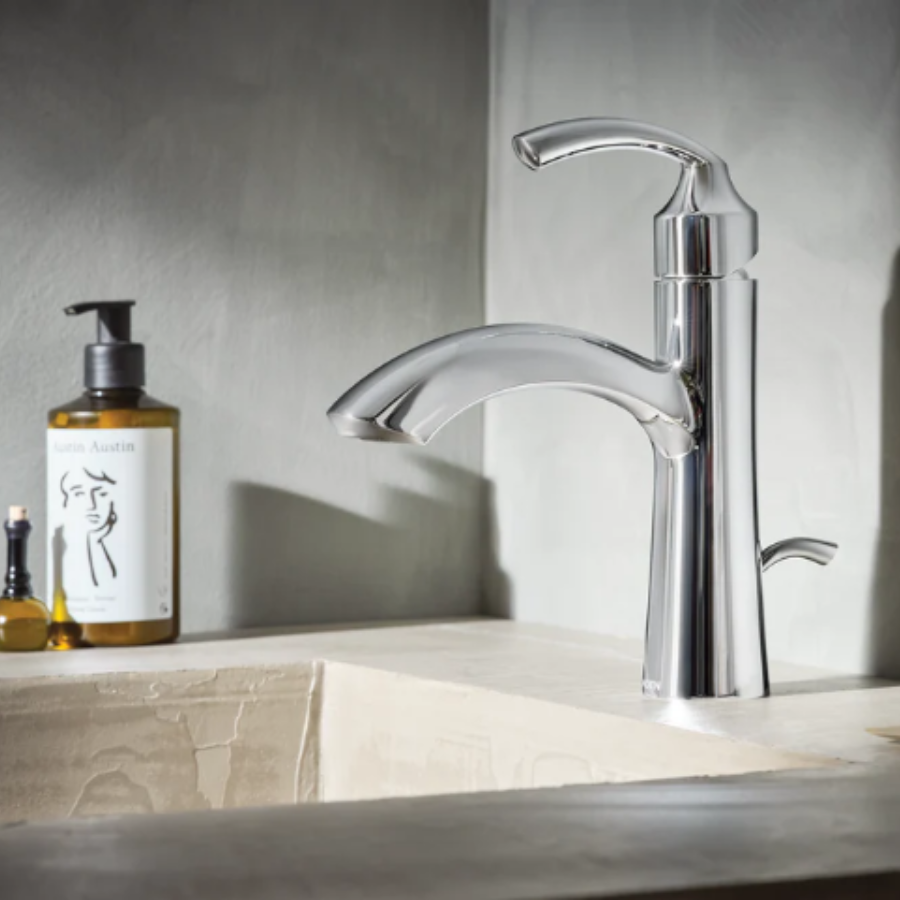 6170BL - Glyde One-Handle High Arc Bathroom Faucet - Matte Black