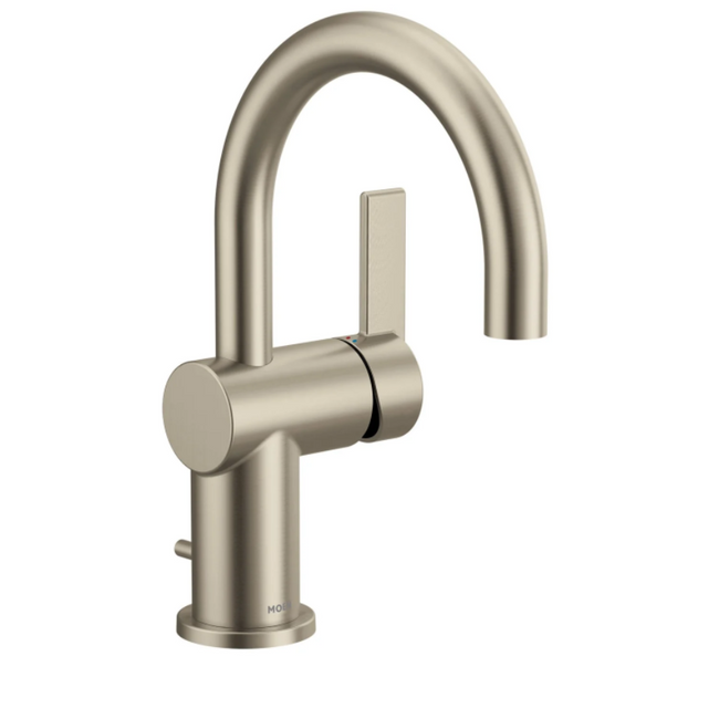 6221BN - Cia One-Handle High Arc Bathroom Faucet - Brushed Nickel
