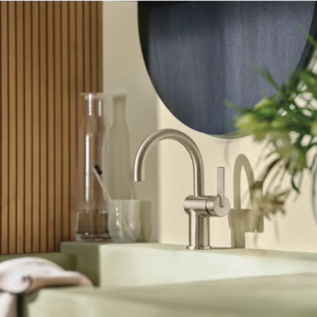 6221BN - Cia One-Handle High Arc Bathroom Faucet - Brushed Nickel