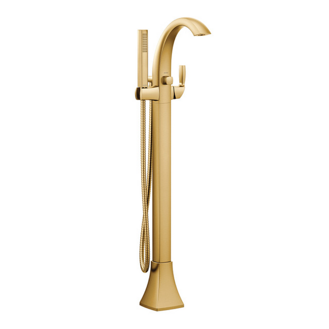 Moen 695BG -Voss Brushed gold One-Handle Tub Filler including Handheld Shower - Brushed Gold