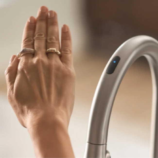 Moen 7565EVSRS -Align Smart - One-Handle High Arc Pulldown Kitchen Faucet - Spot Resistant Stainless Steel