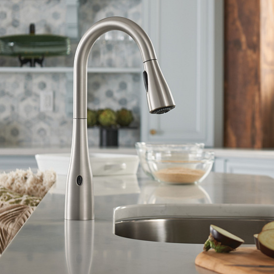 Moen 7594EWSRS - Arbor MotionSense Wave One-Handle High Arc Pulldown Kitchen Faucet - Spot Resist Stainless