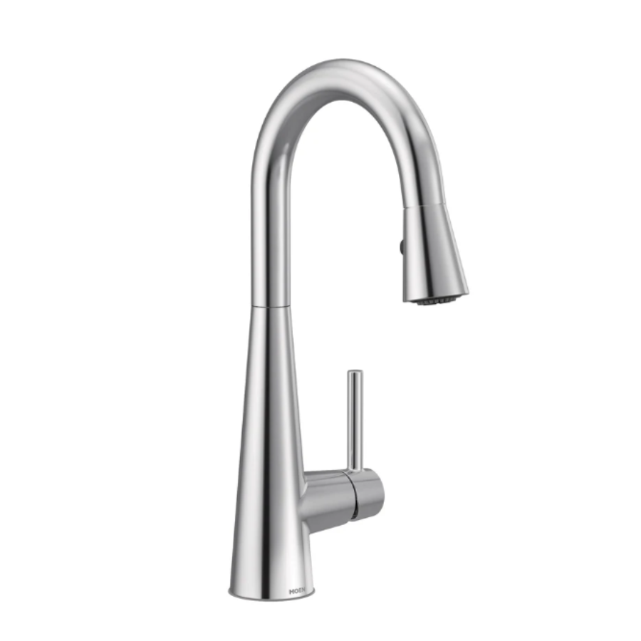 7664 - Sleek One-Handle High Arc Bar Faucet - Chrome