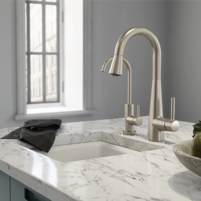 7664SRS - Sleek One-Handle High Arc Bar Faucet - Stainless