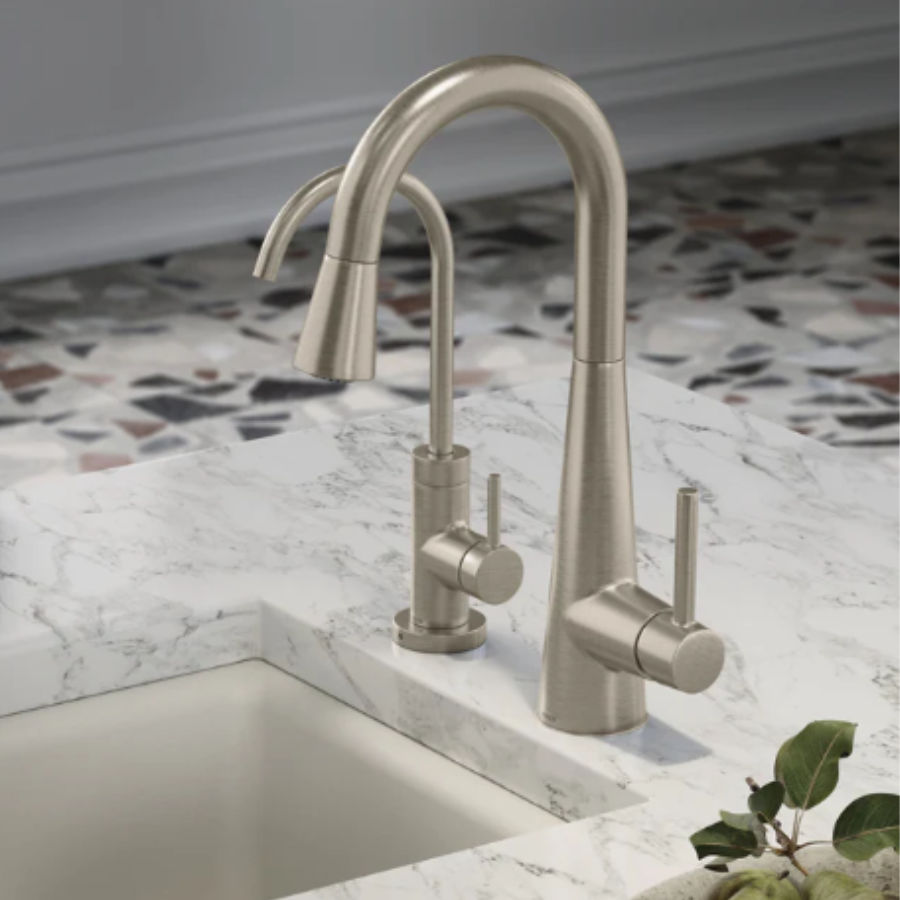 7664SRS - Sleek One-Handle High Arc Bar Faucet - Stainless
