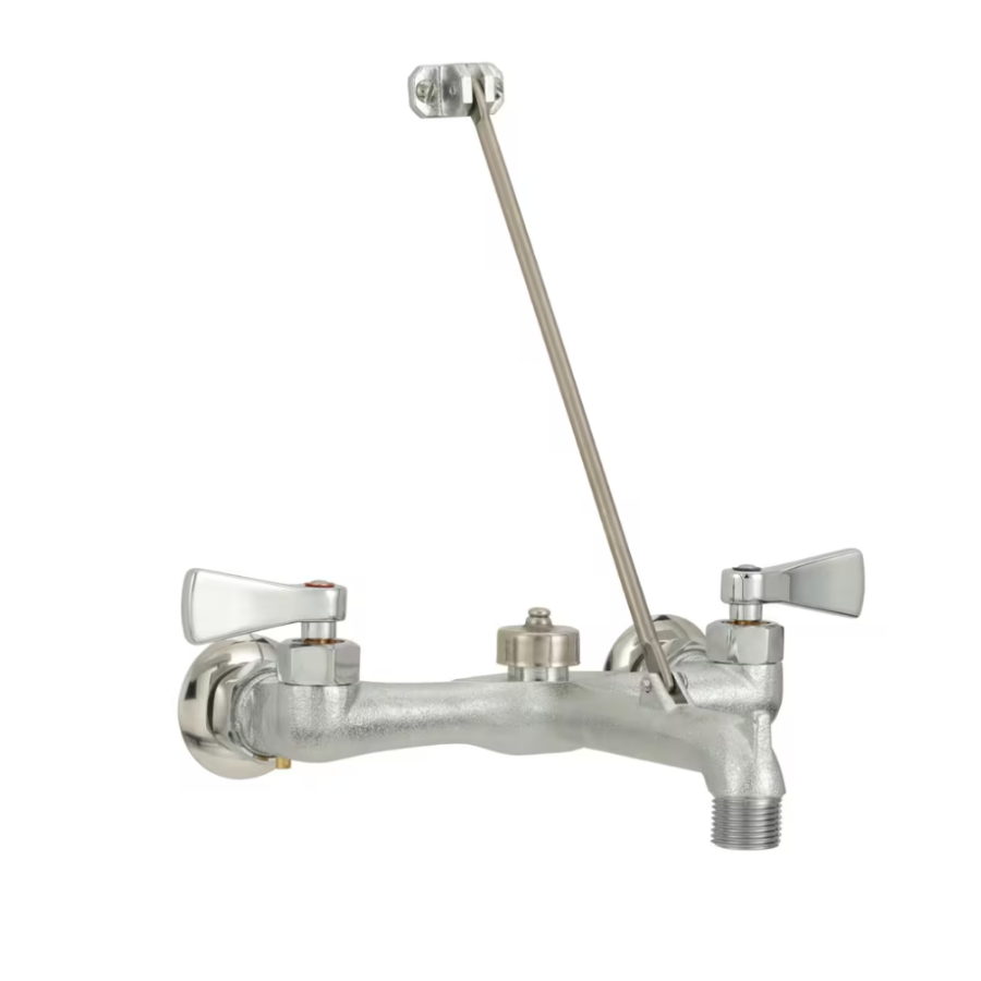 8230 - M-DURA Rough chrome two-handle service sink faucet - Rough Chrome