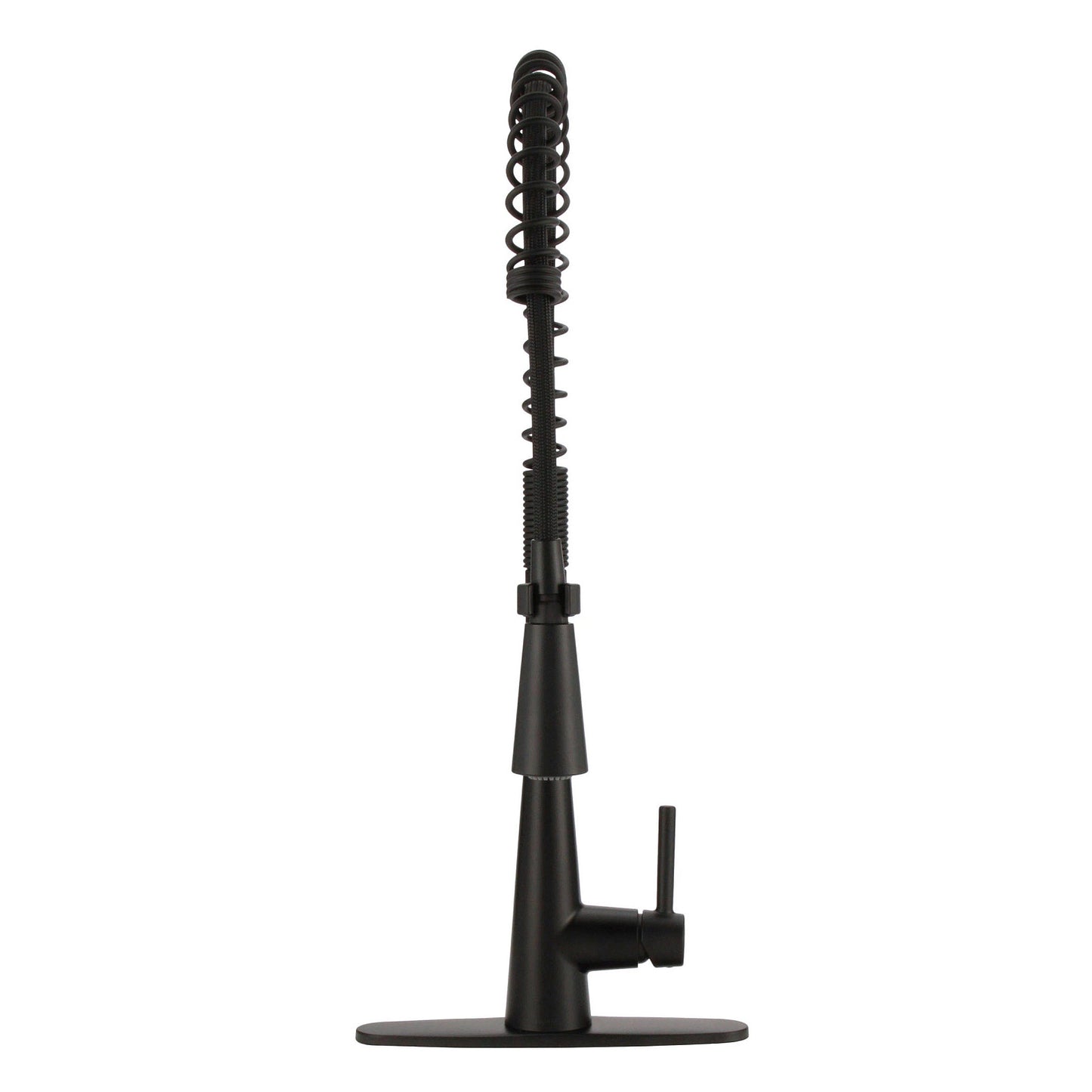 5925BL - Sleek One-Handle Pulldown Kitchen Faucet - Matte Black