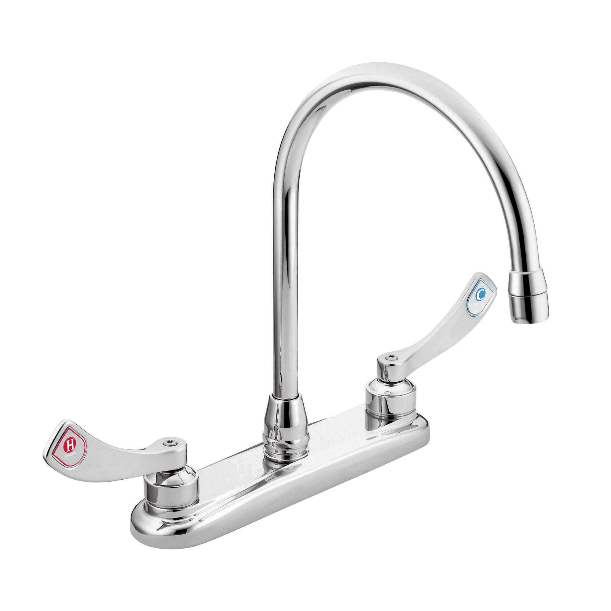 Moen M-DURA Two-Handle Kitchen Faucet - Chrome | 8289 – SupplyStop.com