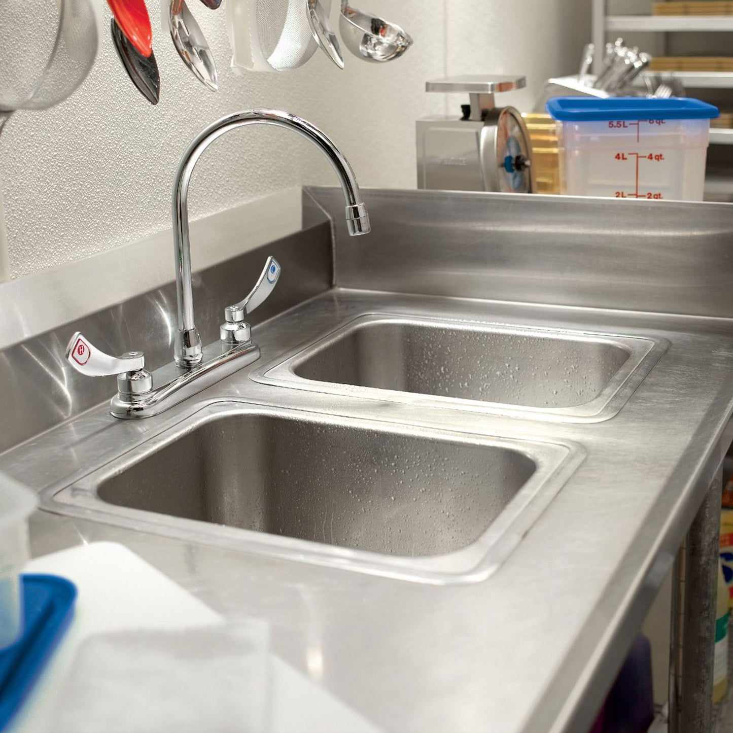 8289 - M-DURA Chrome Two-Handle Kitchen Faucet