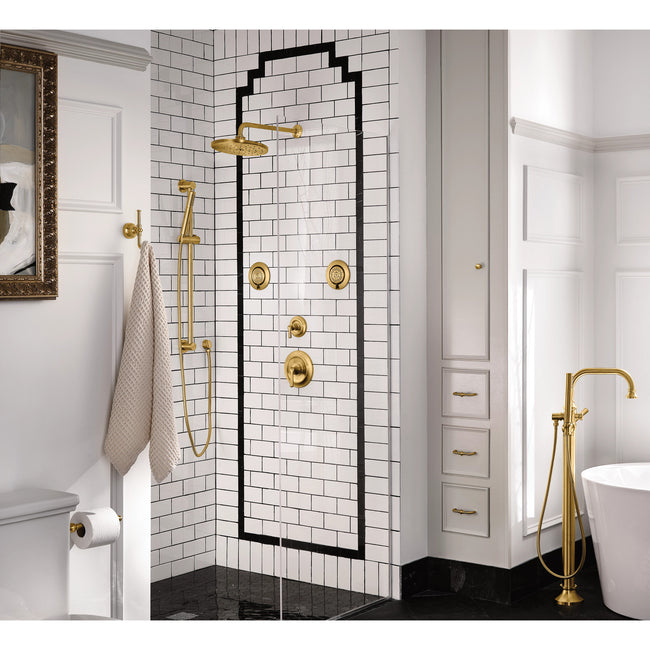 A725BG - Drop Ell Supply Elbow - Brushed Gold