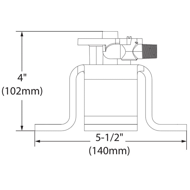 TS50110 - M-Pact Single Riser Concrete Floor Mounting Kit