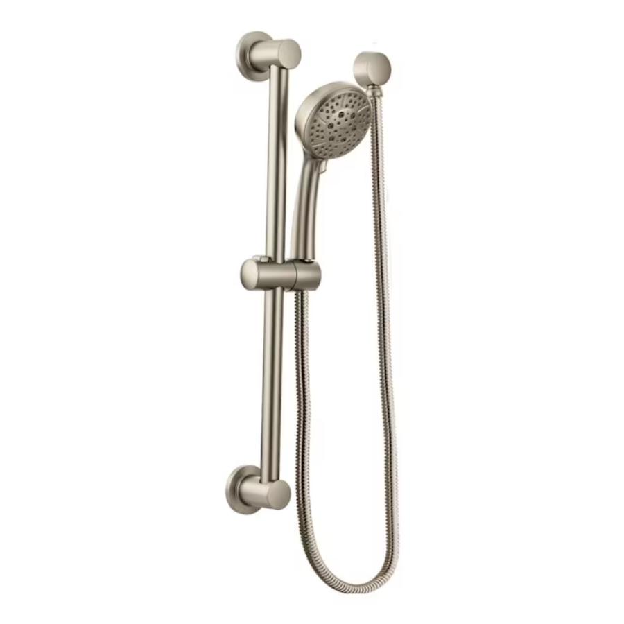 A755BN - Handheld Shower Bracket Drop Ell - Brushed nickel