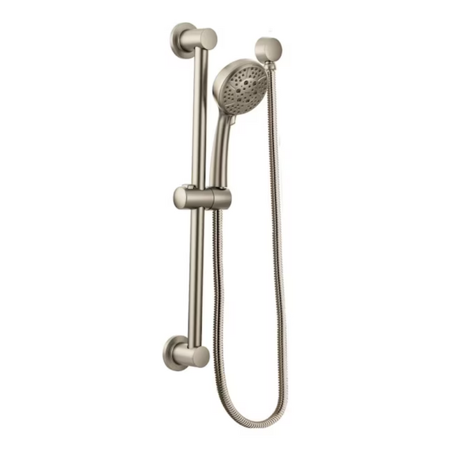 A755BN - Handheld Shower Bracket Drop Ell - Brushed nickel