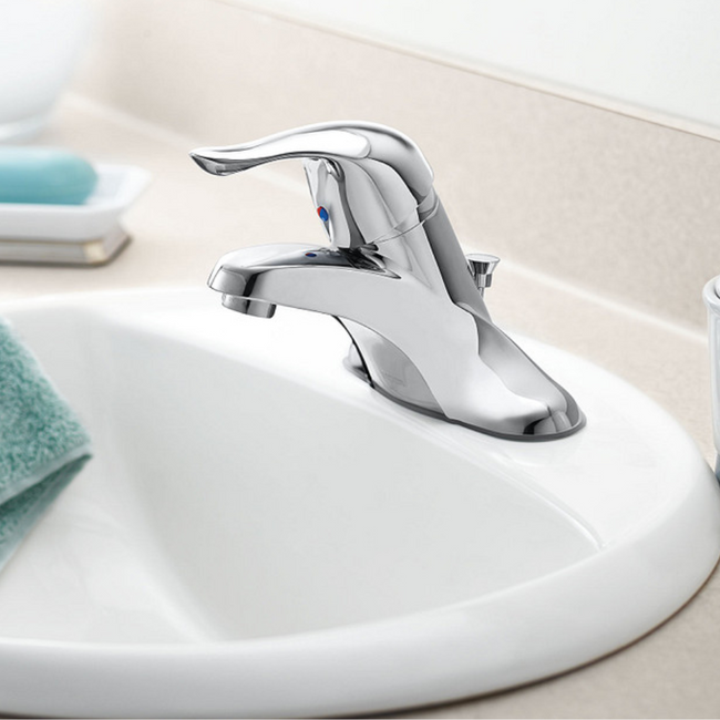 L4601 - Chateau Chrome One-Handle Low Arc Bathroom Faucet - Chrome