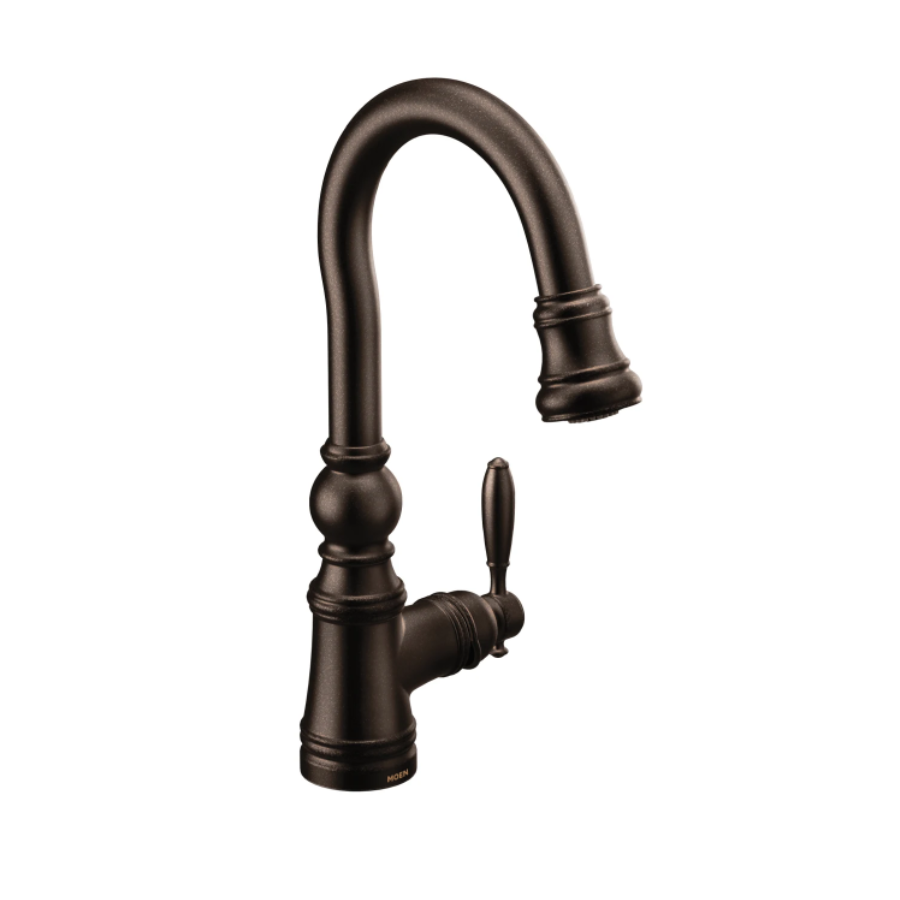 S53004ORB - Weymouth One-Handle High Arc Pulldown Bar Faucet - Oil Rubbed Bronze