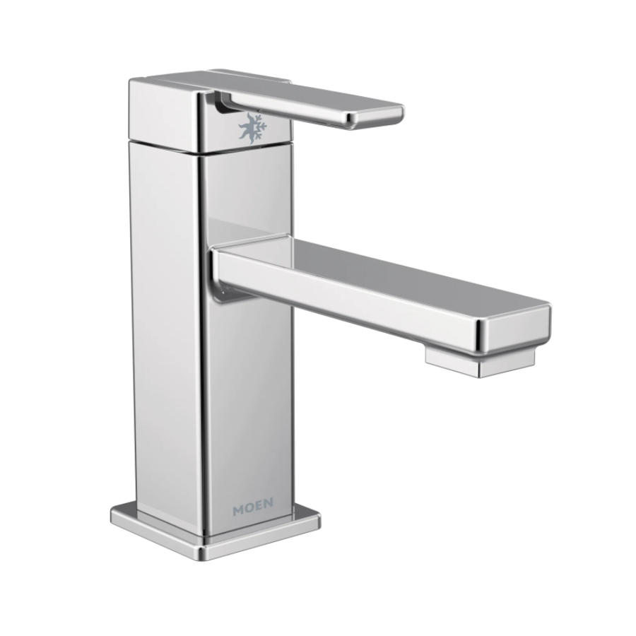 S6710 - 90 Degree One-Handle Low Arc Bathroom Faucet - Chrome