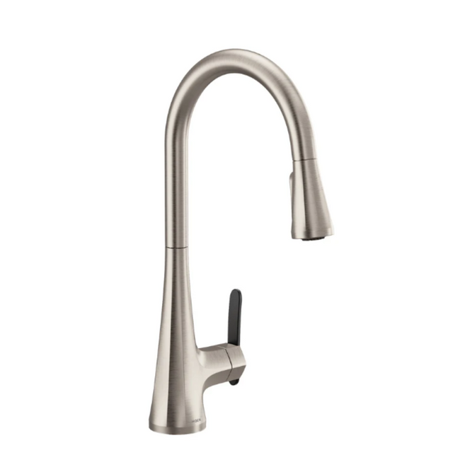 S7235SRS - Sinema One-Handle High Arc Pulldown Kitchen Faucet - Polished Nickel