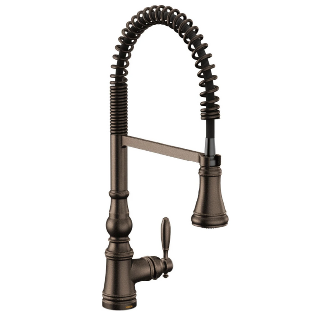 S73104ORB - Weymouth One-Handle High Arc Pulldown Kitchen Faucet - Oil Rubbed Bronze