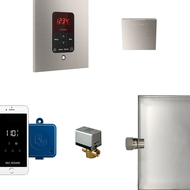 MSBUTLER1SQ-BN - Butler Steam Generator Control Kit / Package - Square - Brushed Nickel