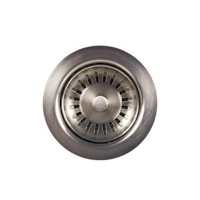 MT300/BRN - 3-1/2" Deluxe Stembell Kitchen Sink Strainer - Brushed Nickel