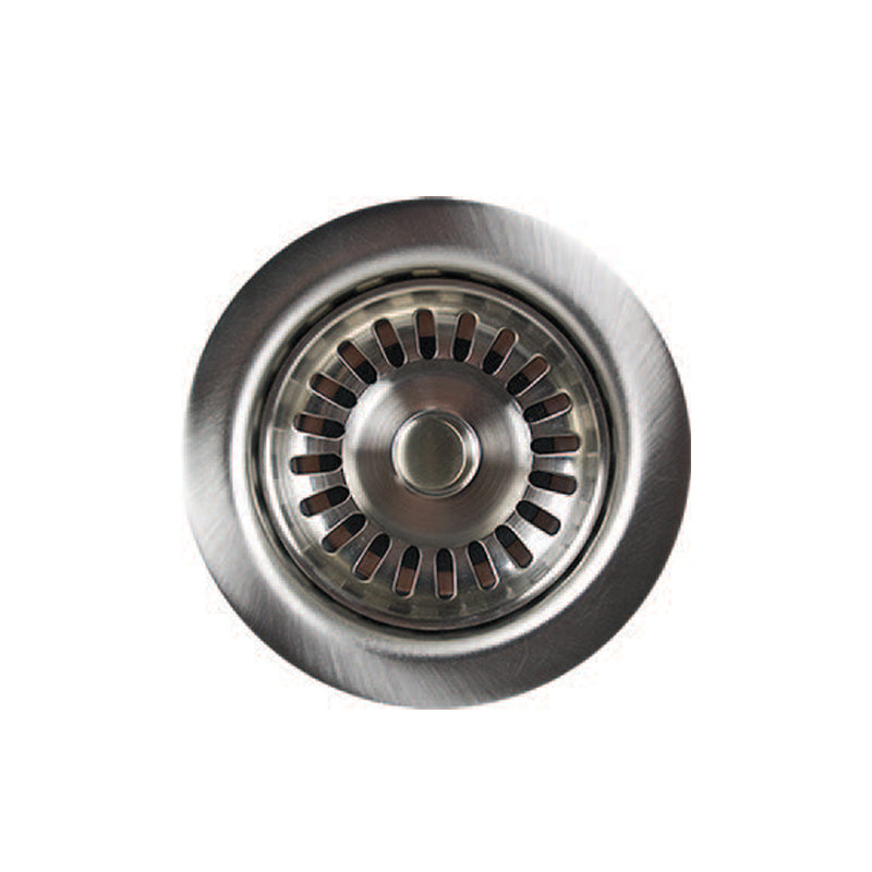 MT300/BRS - 3-1/2" Deluxe Stembell Kitchen Sink Strainer - Brushed Stainless