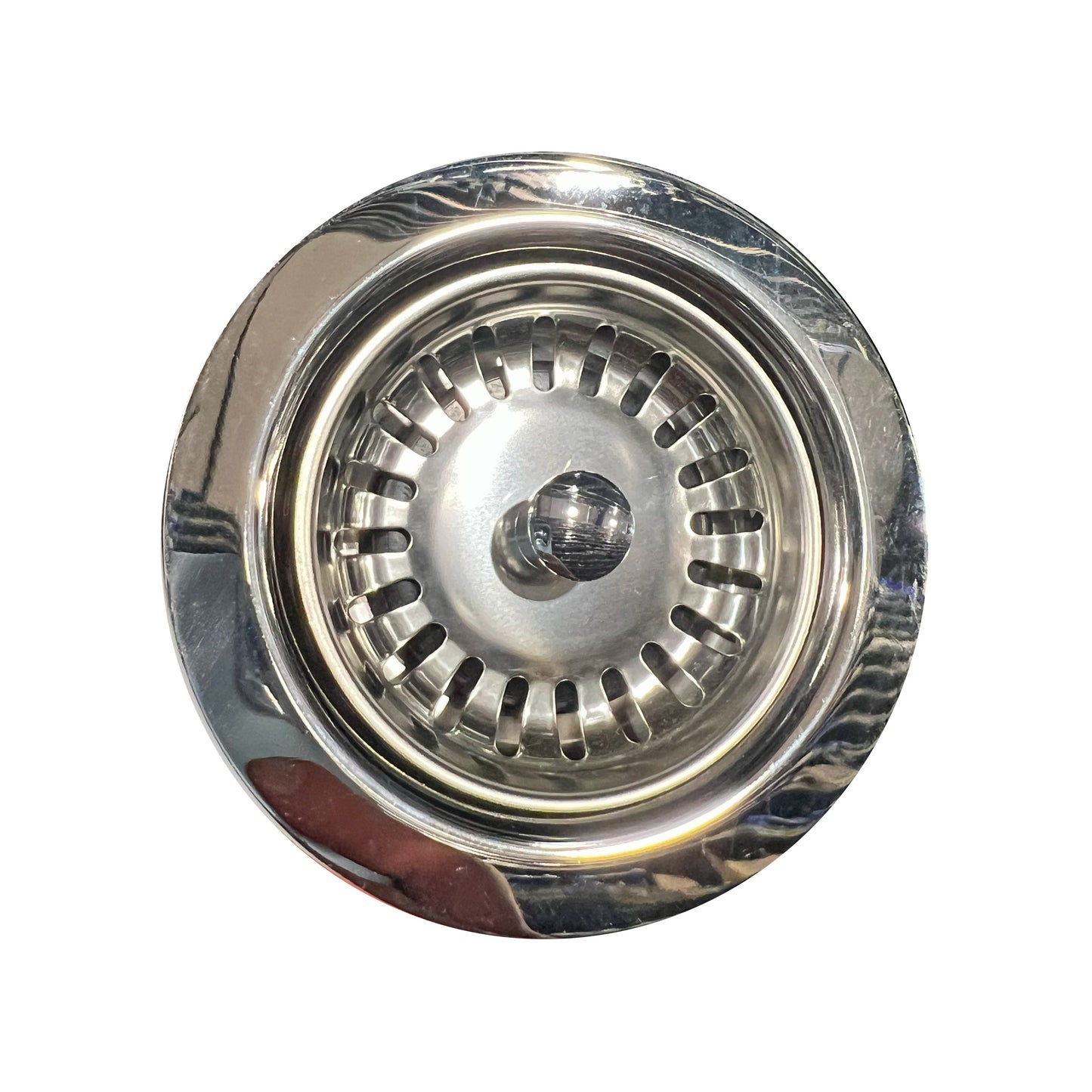 MT300/PS - 3-1/2" Deluxe Stembell Kitchen Sink Strainer - Polished Stainless Steel