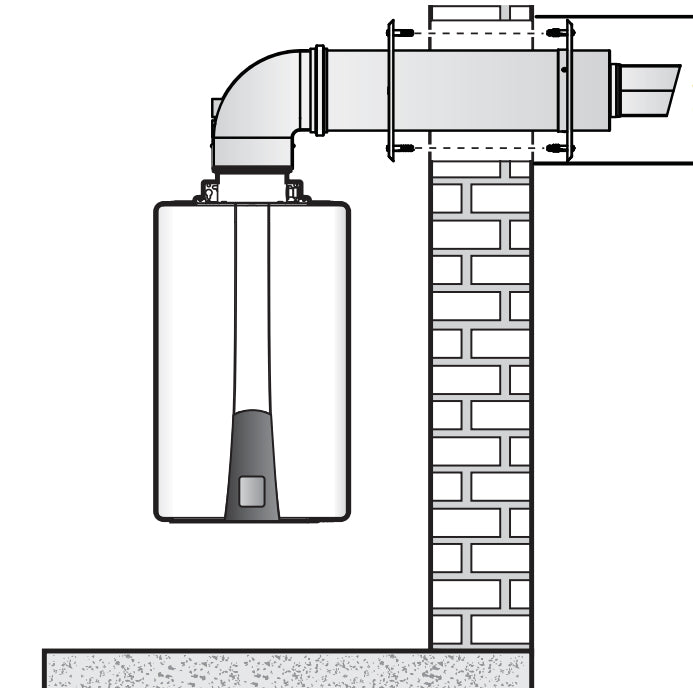 GXXX001892 - NaviVent 3" x 5" Concentric Sidewall Termination Kit - 21"
