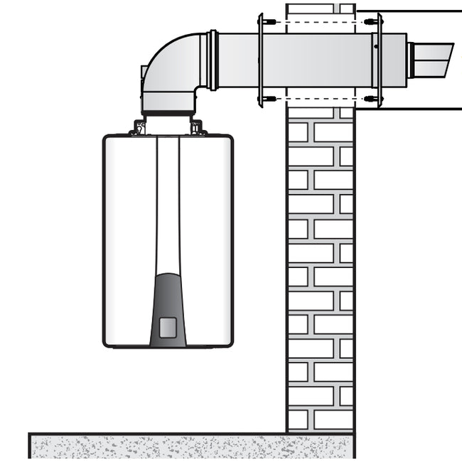GXXX001892 - NaviVent 3" x 5" Concentric Sidewall Termination Kit - 21"
