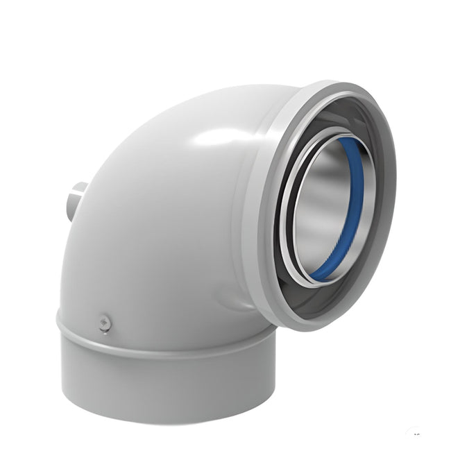 GXXX001895 - NaviVent 3" x 5" Concentric 90 Degree Elbow