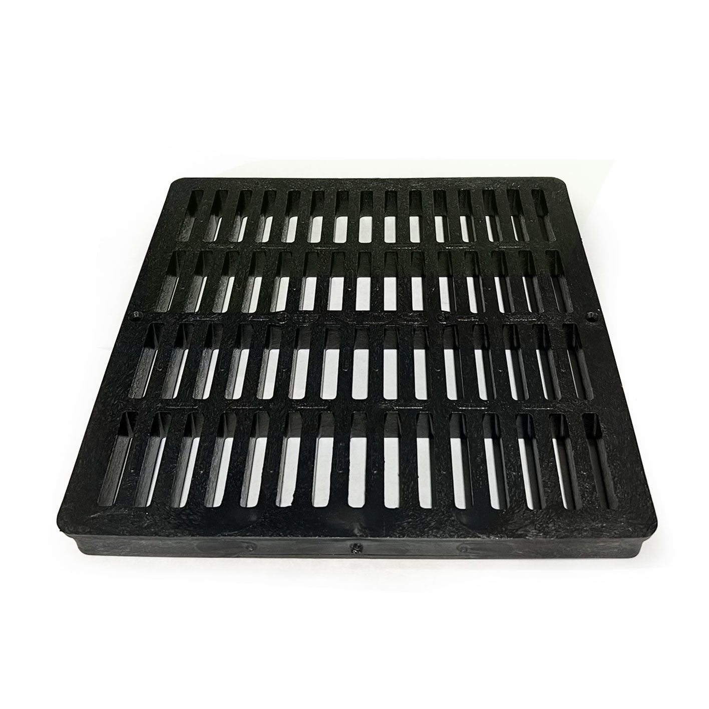 NDS 1211 - 12" Square Catch Basin Grate, Black