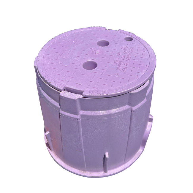 312PBCBR - 10" Round Pro-Spec Series Purple Box with Bolt-Down Cover
