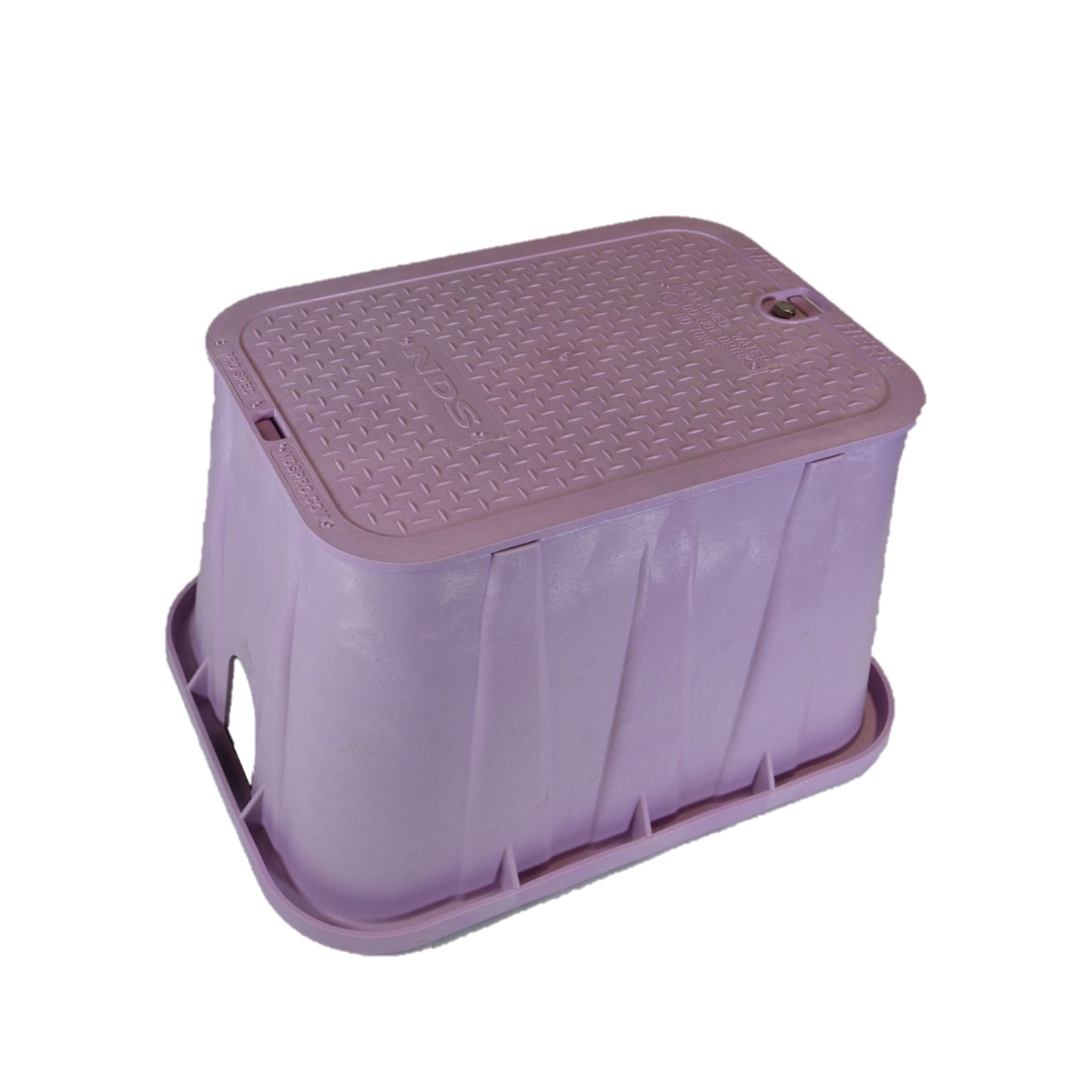 314PBCR - 14" x 19" Pro-Spec Series - Purple Box / Purple Bolt-down Cover - Reclaimed Water