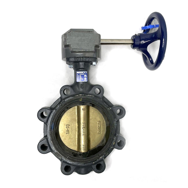NLG110L - LD-2000 Ductile Iron Lug Type Butterfly Valve - Gear Operator - 8"