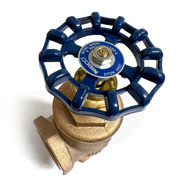 NL4BA0D - Screwed Angle Valve - 2", Bronze