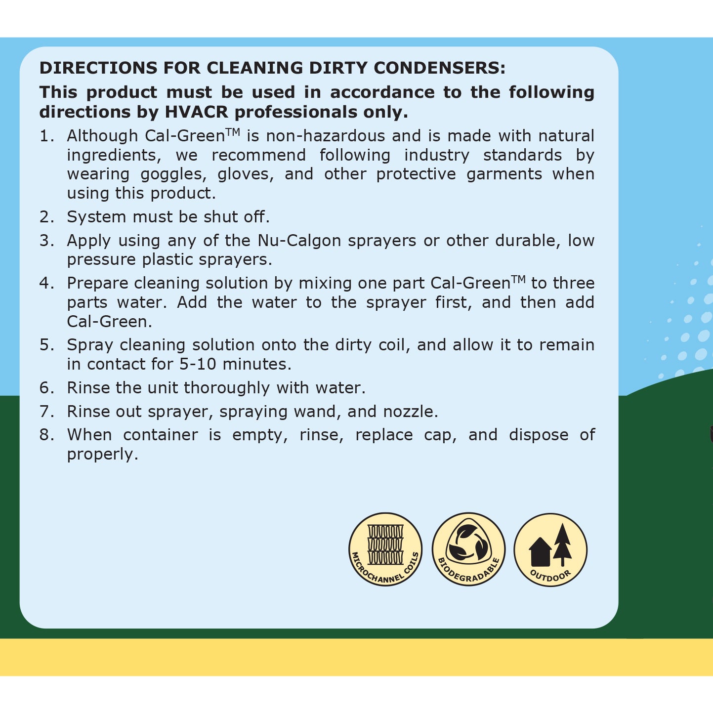 4190-08 - Cal-Green OEM Approved Cleaner for Aluminum Coils - 1 Gallon