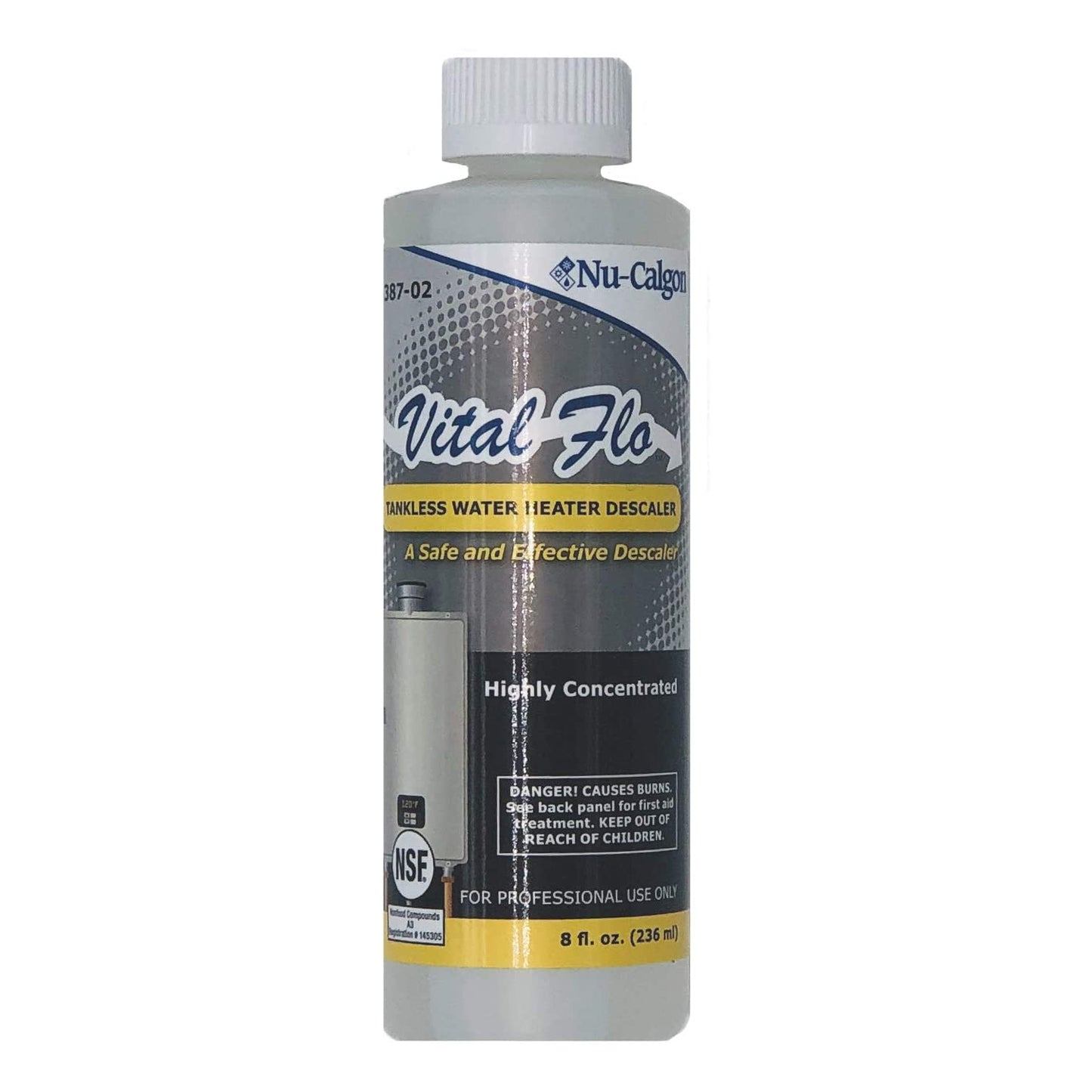 4387-02 - Vital-Flo Tankless Water Heater Descaler - 8 oz