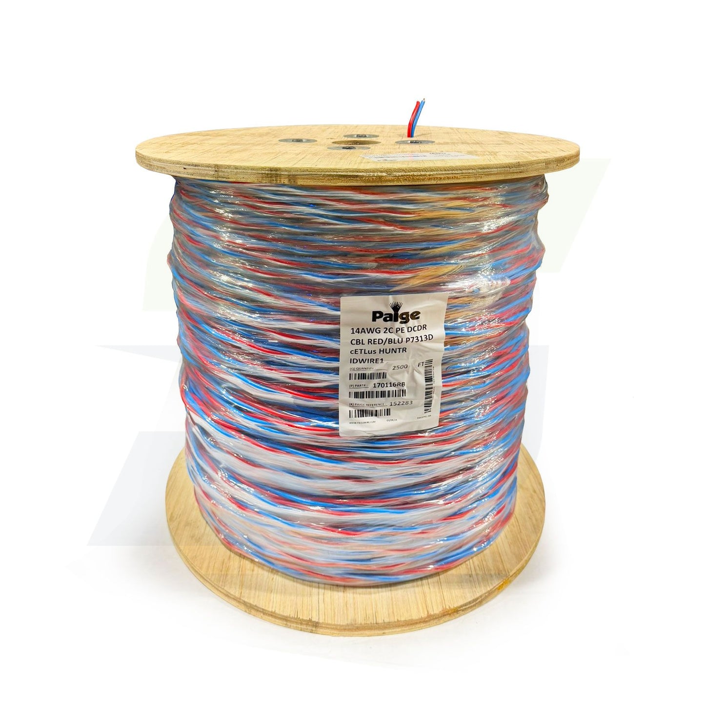 170116RB - 14 AWG / 2 Hunter ID-1 Decoder Wire Red-Blue - 2,500 Ft Roll