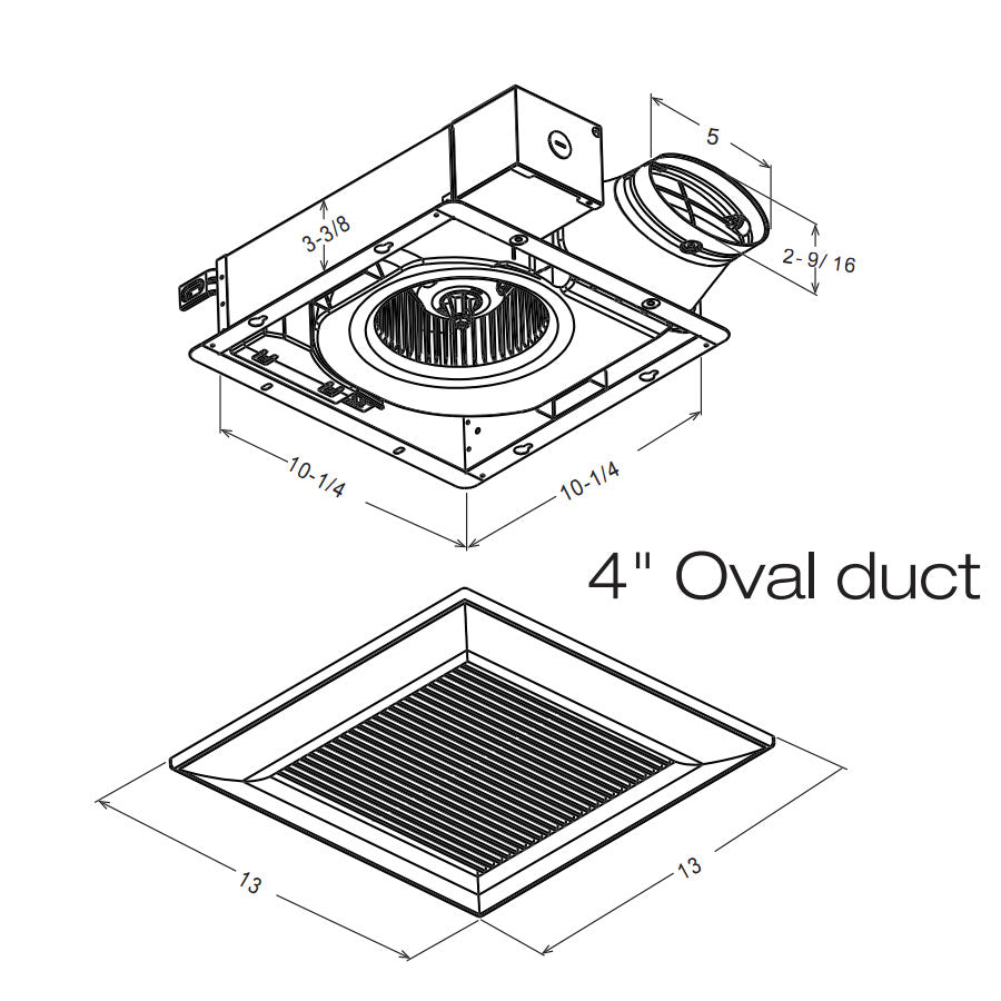Panasonic FV-0510VS1 - WhisperValue DC Pick-A-Flow, 50-80-100 CFM