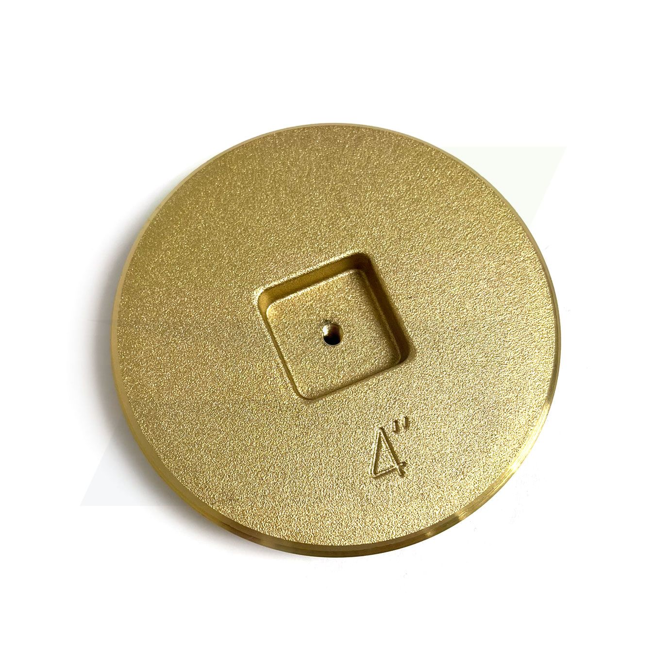 1857-T - Brass Countersunk Tapped Southern Code Cleanout Plug - 4"