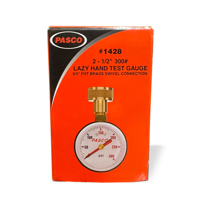 Lazy Hand Water Test Gauge - 0 to 300 PSI
