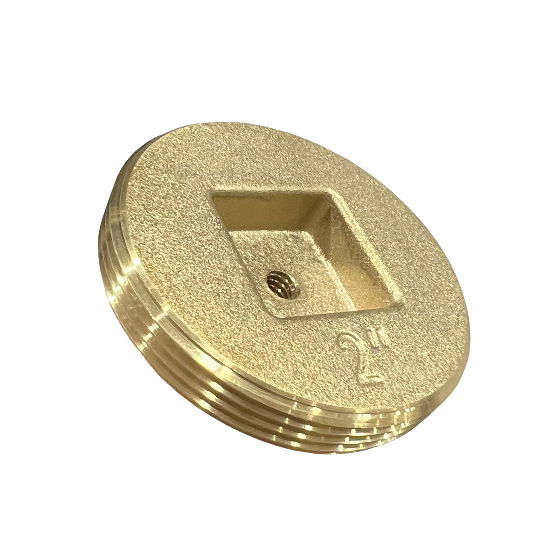 1852-T - Brass Countersunk Tapped Southern Code Cleanout Plug - 1-1/2"