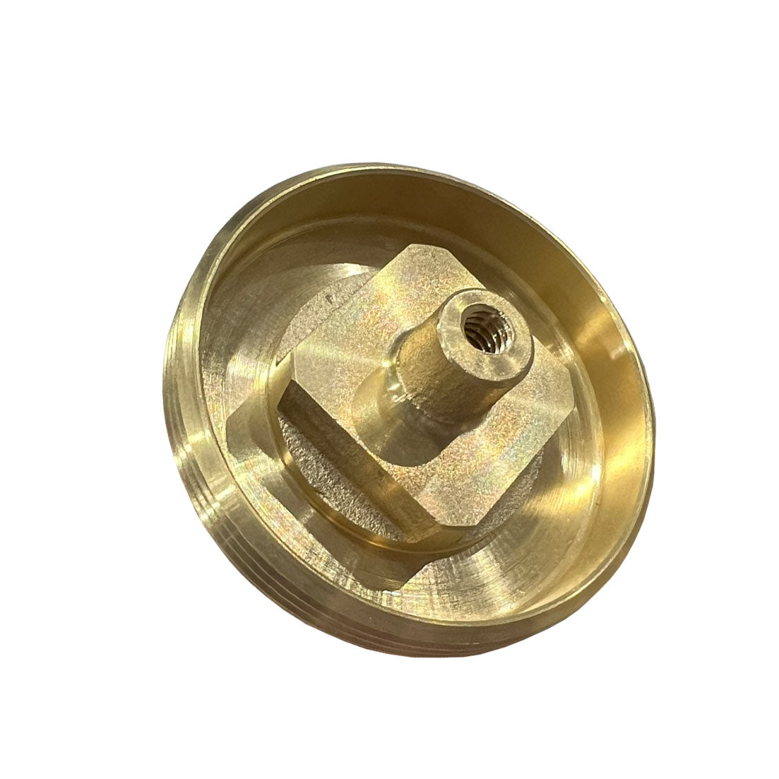 1854-T - Brass Countersunk Tapped Southern Code Cleanout Plug - 2-1/2"